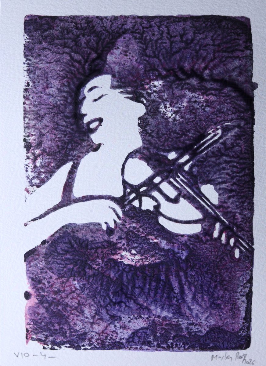 MaslesRoy's tweet photo. En este grabado quiero acercarme al fenómeno sublime de la música y el control sobre la tensión que la hace posible. Aquí represento a Violeta Moreno Triviño, una violinista tremenda y una colaboradora maravillosa con la que he tenido la suerte de trabajar.

#linoleo #grabado https://t.co/M8iDes0RaG