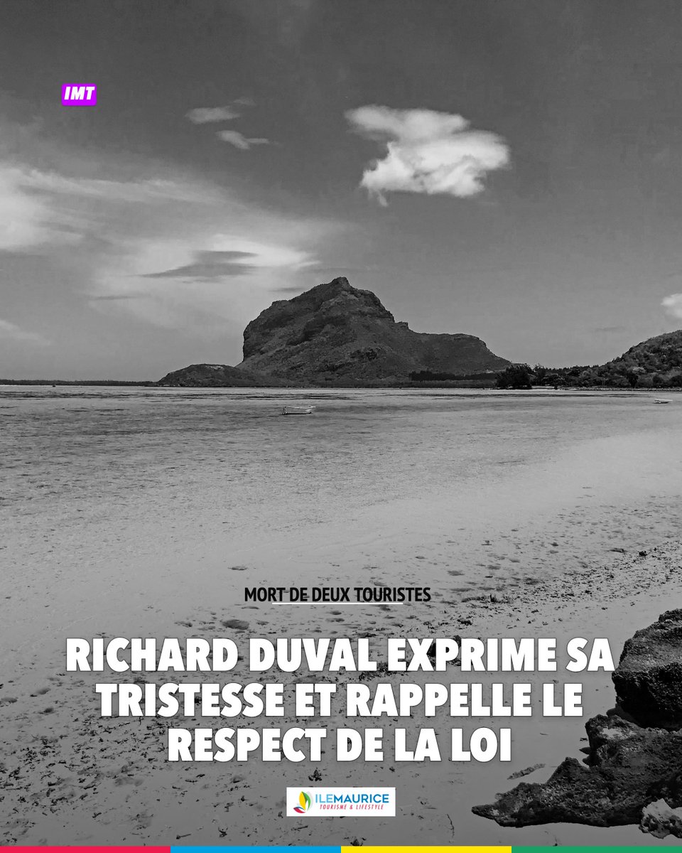 ilemaurice's tweet photo. Mort de deux touristes à Maurice : le ministre Richard Duval rappelle le respect de la loi. 
#Maurice #Tourisme
https://t.co/4M5k0cqFjW https://t.co/ShDZYeOPx4