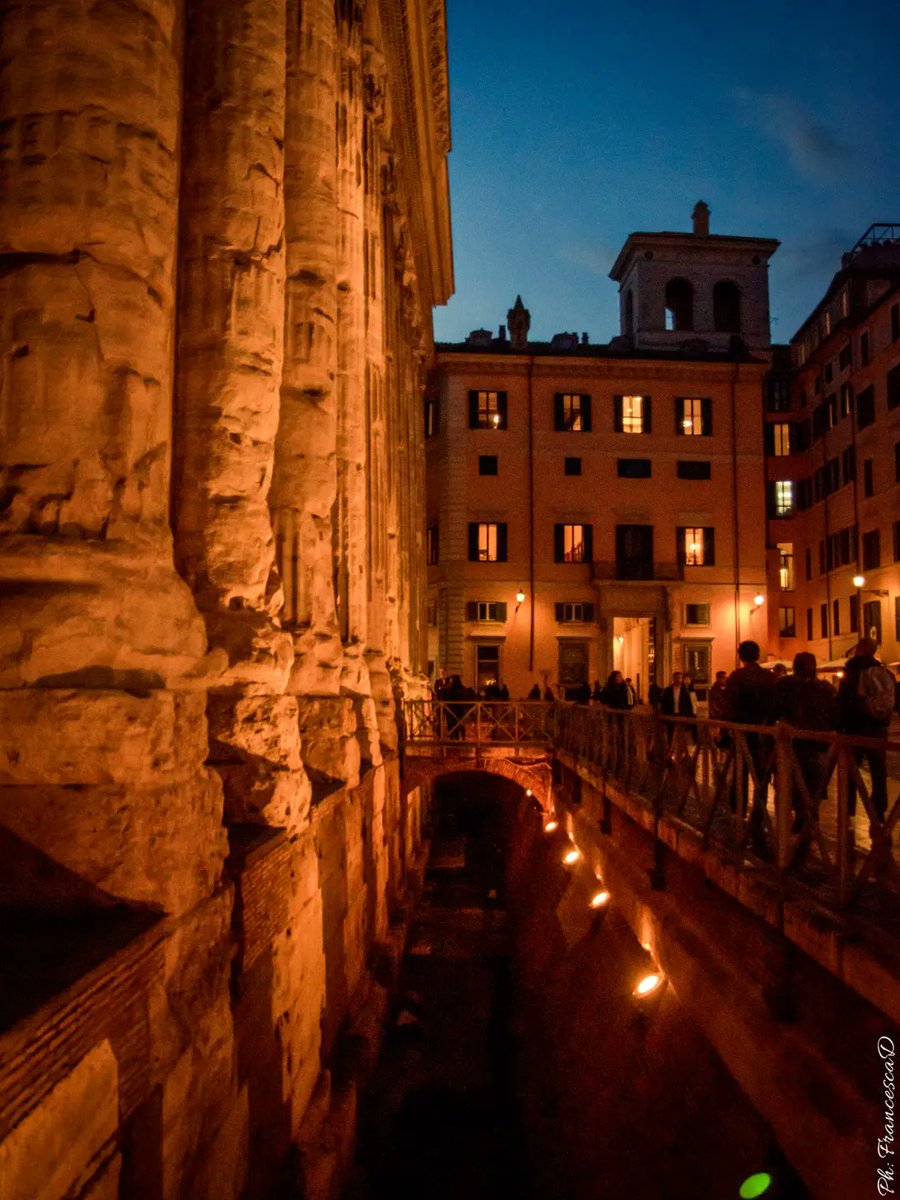 Turismoromaweb's tweet photo. Di notte, Piazza di Pietra cambia volto. Le luci accarezzano le maestose colonne del Tempio di Adriano, mentre il silenzio restituisce alla piazza un fascino senza tempo.

📷 IG: francescasonio
#visitrome https://t.co/nb9RFzAyyW