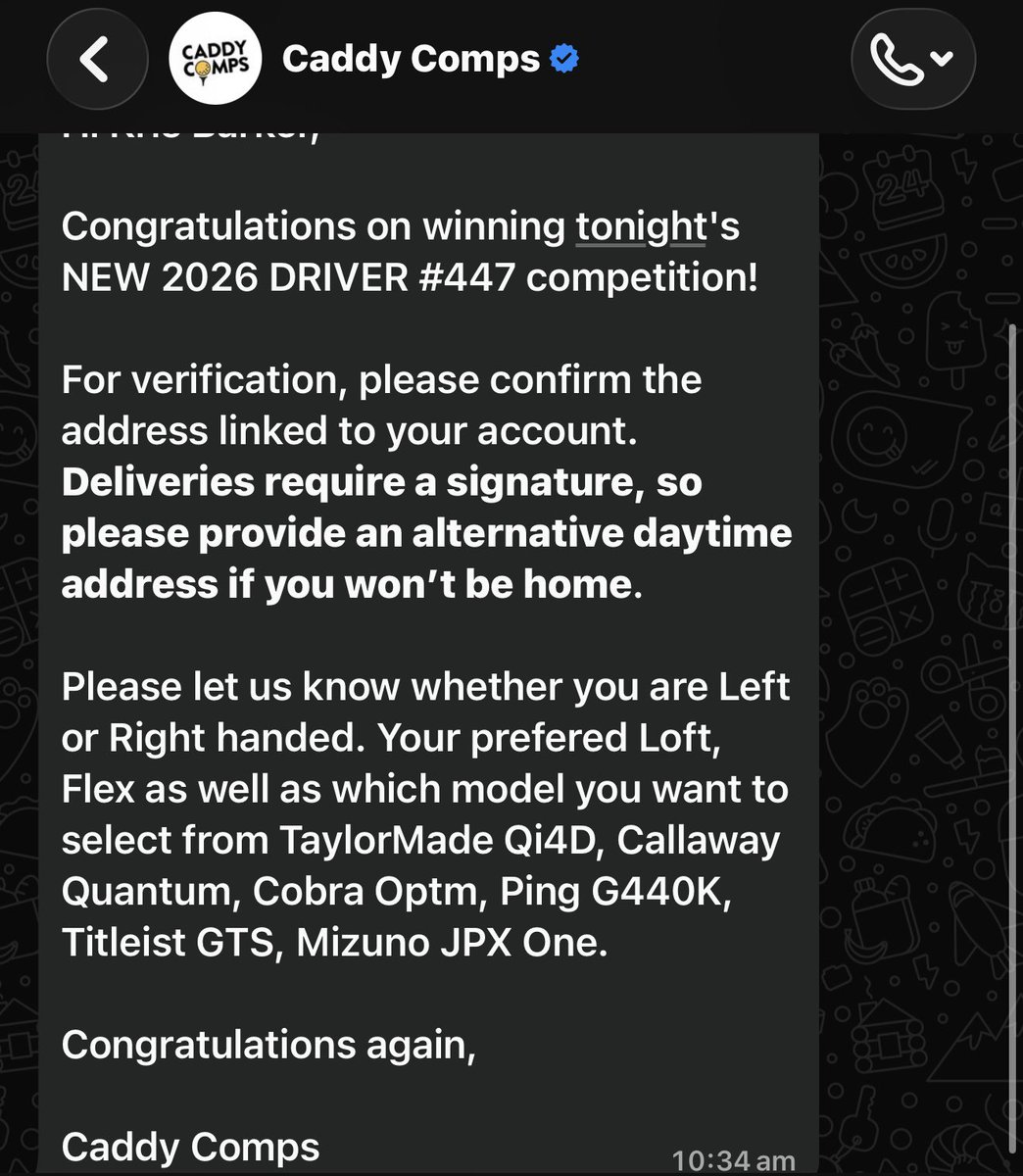 Kristopher_B's tweet photo. Bruno might of gone but caddy comps know just how to make me feel better . WE MOVE 🏌️‍♂️ https://t.co/TsUlLQGUVf