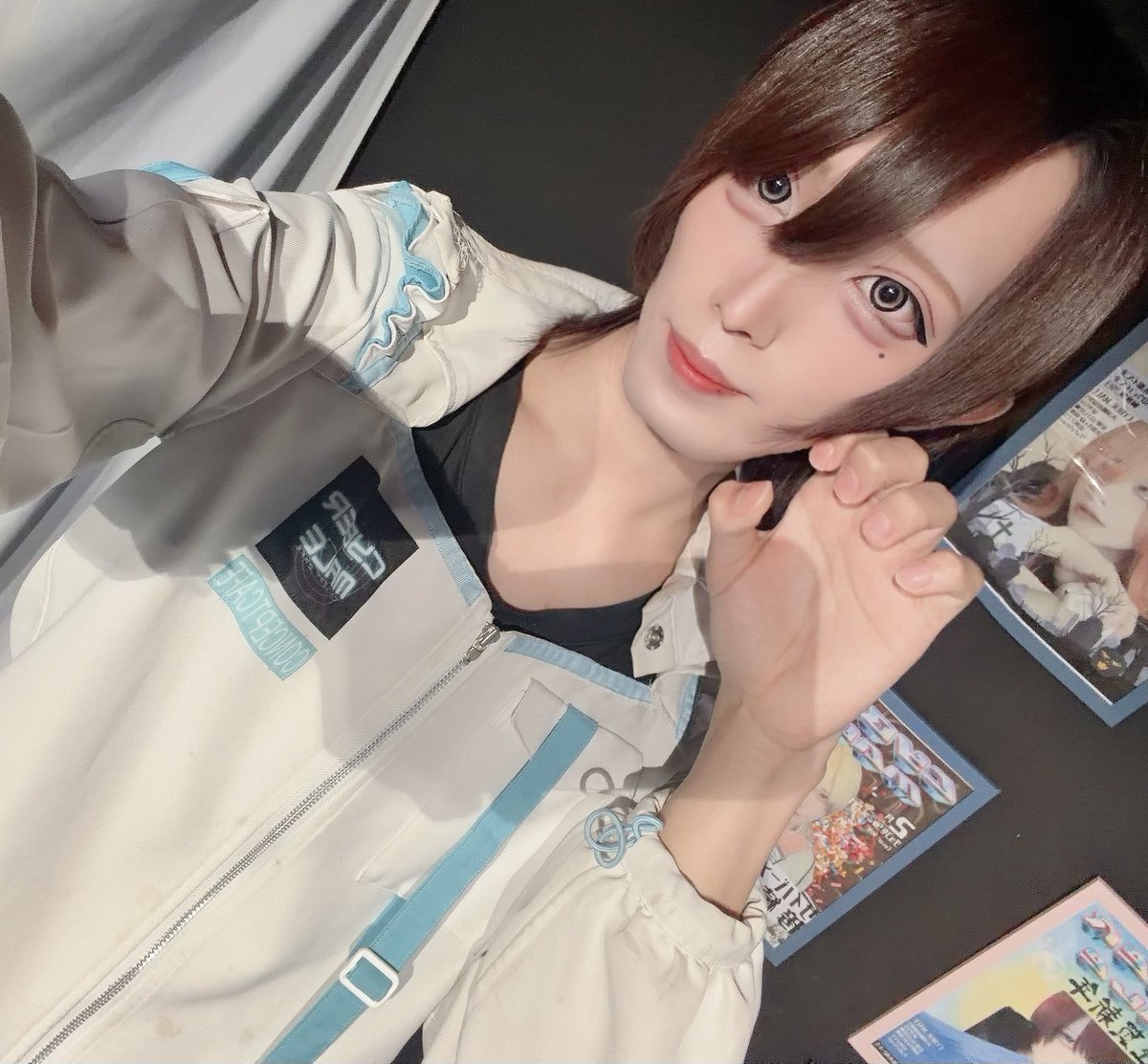 C_Male_azami's tweet photo. おきゅいんしてますᴗ  ̫ ᴗ
まったりしてます、、、（× × ）
#自撮り界隈 #メンコン https://t.co/admE9tzuHL