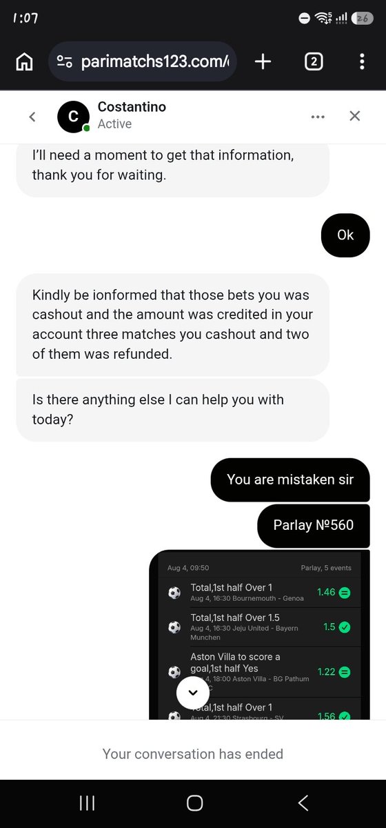 that1guy_000's tweet photo. @parimatch Scammer , dont use their scammy ahh sportbook https://t.co/iHKfWp7vPZ