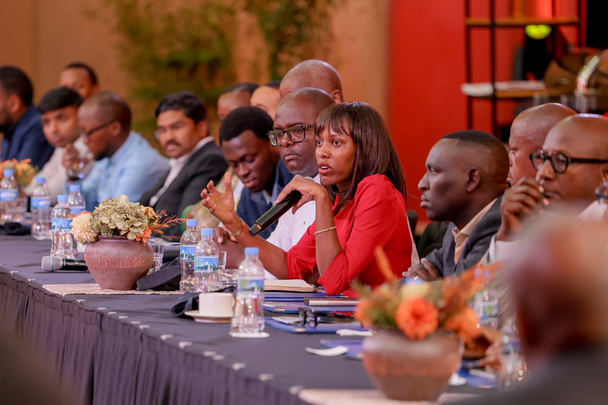 PSF_RWA's tweet photo. In closing, Hon. Minister @AKajangwe of @RwandaTrade: “As #Rwanda advances, we must prioritize transformative sectors and scale business activity. Stronger private sector participation will align national goals with business aspirations for inclusive, sustainable growth.” https://t.co/LlNSEaTHpN