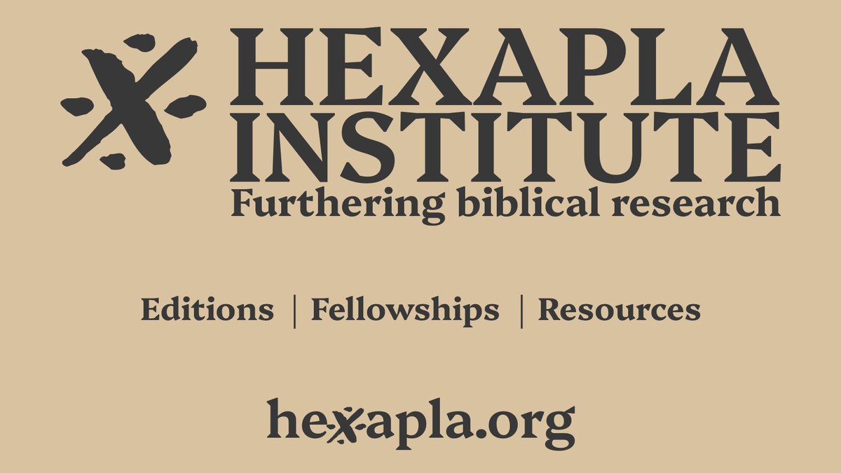 drjohnmeade's tweet photo. Steady work continues at the Hexapla Institute as we continue to set the research agenda for the next year.

At the same time, I'm looking for 2 qualified fellows to join this project as residential PhD students at @mbts in OT, NT, or Biblical Studies. See more 👇. https://t.co/hzTWOPc1KW