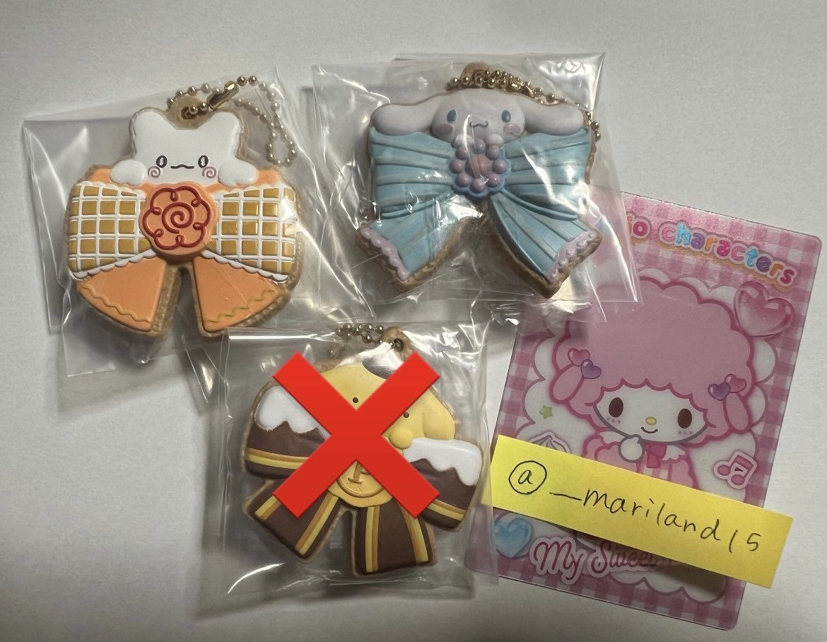 __mariland15's tweet photo. 譲渡 ※再投稿
サンリオ クッキーチャームコット ２

譲　画像
　　はなまるおばけ　シナモン

求　定価297円

都内(池袋など)またはピューロお手渡し > 郵送
検索からでもお気軽にお声がけください🙇🏻 https://t.co/fr7fU4cI8c