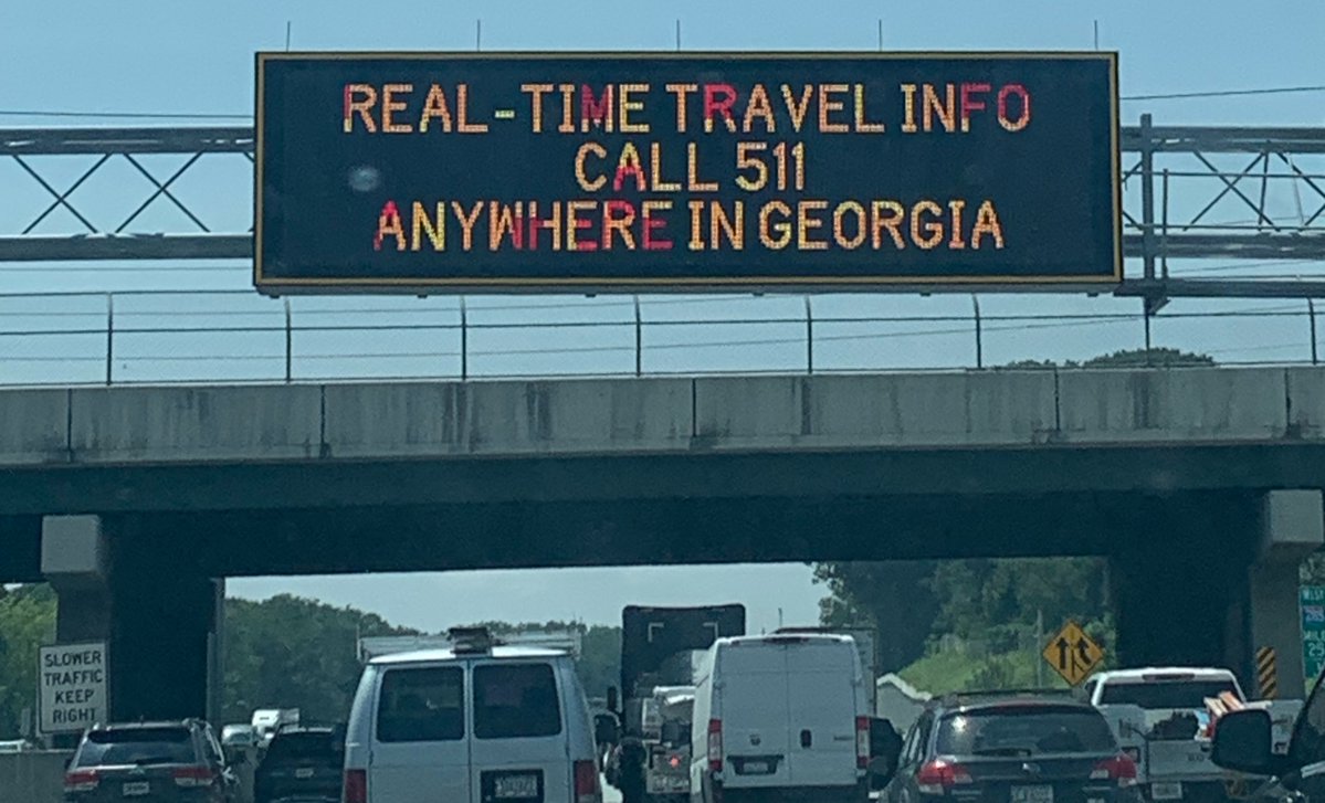 LockePayday's tweet photo. Atlanta getting Timey-Whimey! Would have loved to have time transported through all the traffic! 
#drwhofans #drwhomemes #funnysigns https://t.co/nkoaMavPoQ