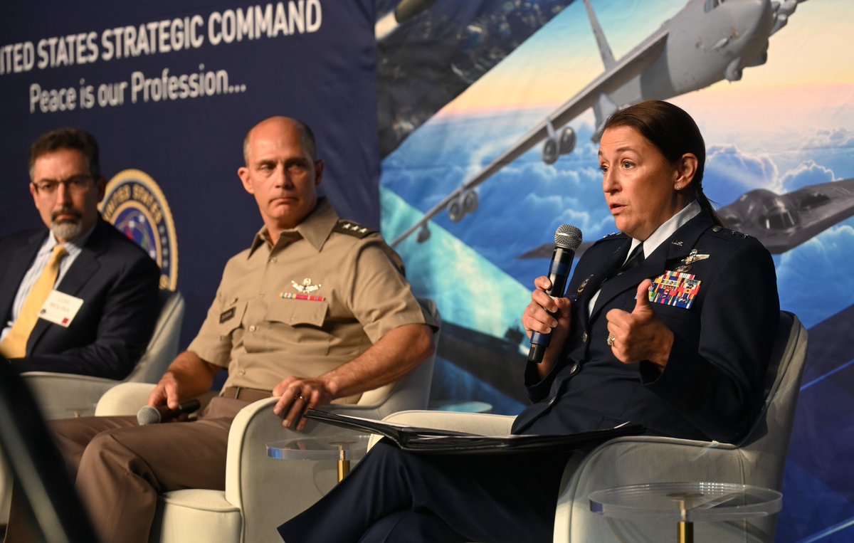 US_STRATCOM's tweet photo. “We at STRATCOM have the responsibility to ensure that the Joint Force can operate and prevail through a contested, congested, and constrained [electromagnetic spectrum].”
-#USSTRATCOM Joint Electromagnetic Spectrum Operations Center Director Maj. Gen. AnnMarie Anthony

Today's electromagnetic environment is an active maneuver space, congested with military and civilian systems, and actively contested by competitors.
