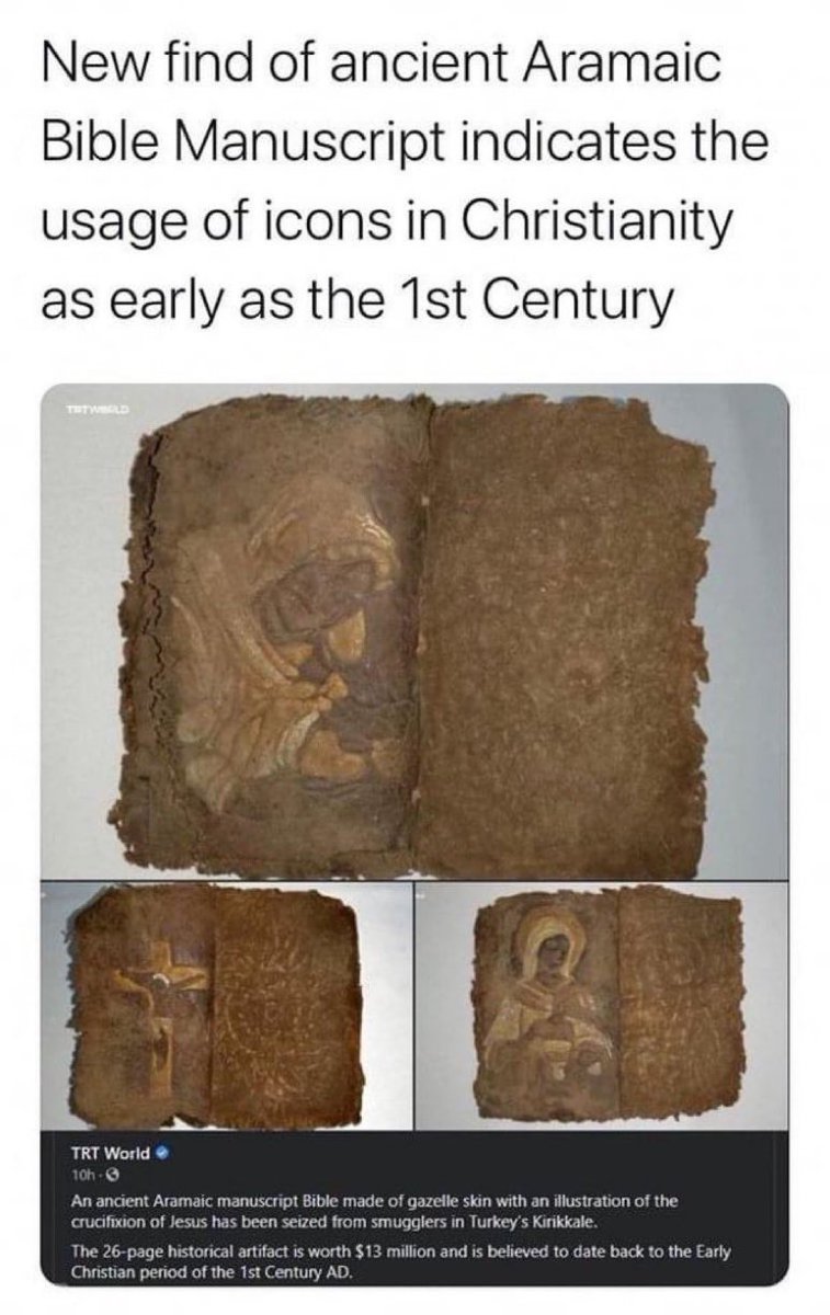 TaylorRMarshall's tweet photo. The Apostles had icons….. https://t.co/RDaQF6iiPH