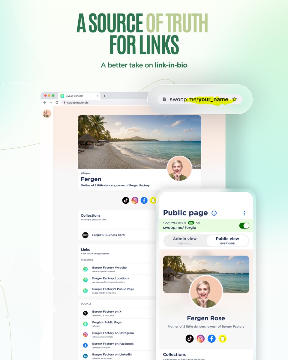 swoopconnect's tweet photo. A better take on link-in-bio. Your https://t.co/wtK0phqm0N page holds everything — links, collections, socials — and updates live. Change it once, it's changed everywhere.

Connect with us &amp; get the app → https://t.co/RjGCXazXtE

#SwoopConnect #LinkInBio #DigitalBusinessCard https://t.co/fJGjRqsl2N