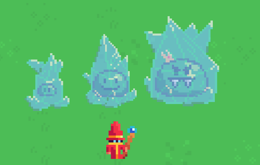 VicoGameDev's tweet photo. Here in the Danish heat i have been making the 3 different sizes of ice to cool down my enemies

#indie #GameDevs #ArcaneSpire https://t.co/1nVEC8Jtt3