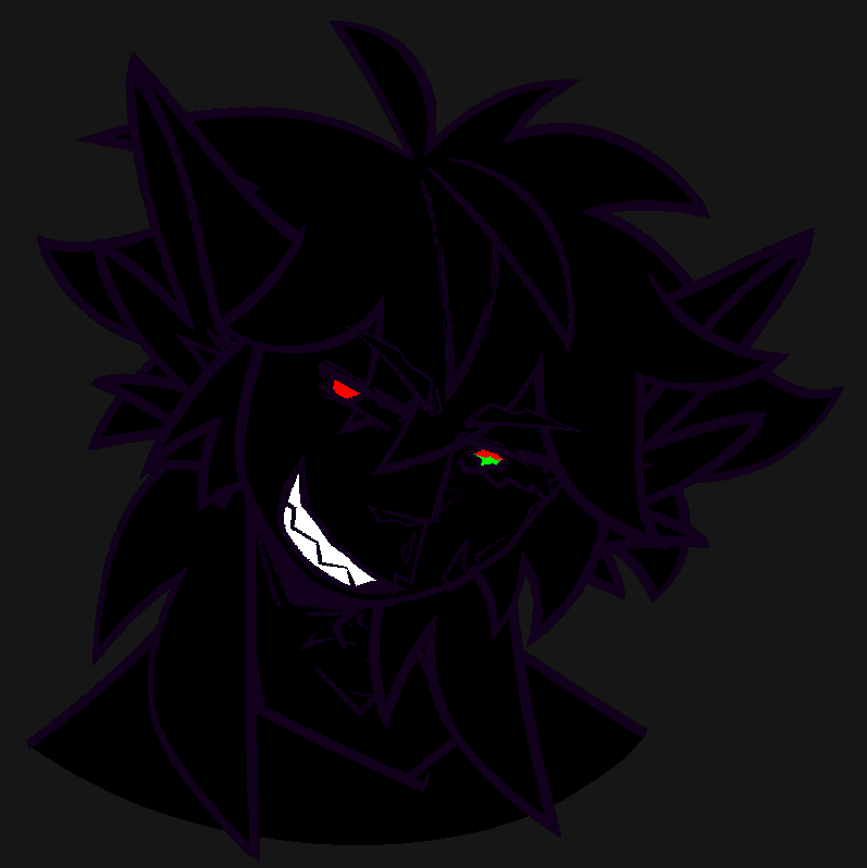 4SCIIPIXELZ's tweet photo. @NoahOne1968 OK SO (normal color &amp; detailed photos for the sake of readability) this is an old oc named Nikota and his motif is glitches/errors, you can portray him as a tall skinny silhouette. creative liberty is OK, but make sure the red eyes with green in one stay, and make him lanky :] https://t.co/OJmjiI8bQc