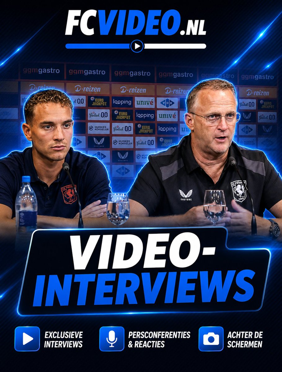 FCVideoNED's tweet photo. Van den Brom zet Drommel ook bij Twente op de bank. 

Persconferentie in aanloop naar Europees treffen met FC DAC 1904 Dunajská Streda.
https://t.co/NaI1pX1Px2

#twedac https://t.co/v3iZiuEsC1