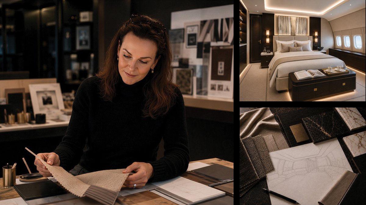 bizavltd's tweet photo. #ElizabethHarvey, founder and creative director of #ElizabethHarveyDesign, explores how #hospitality, #psychology and human-centred #design are redefining #privateaviationinteriors for #luxurytravellers.

https://t.co/22YtFcY8nK

#AircraftInteriors #InteriorDesign #BAM #BizAv https://t.co/eB72NrbaK7