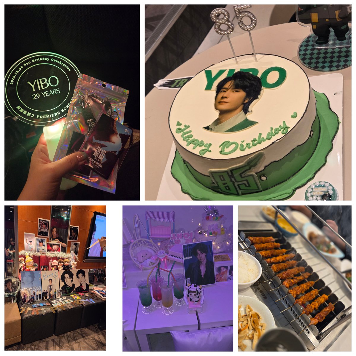 yiboakezhan's tweet photo. 王一博29岁，生日快乐😍
朝からユニカ→カイサルカフェ→中華ランチ→アイドルカフェ→パーティー→探索新境　盛りだくさんな1日でした🥰

イボへの手紙良かったね😭29歳を経験済みの愛ある人からの言葉で、若いと成熟した交差点みたいなとこ好き🤩
若干上から目線(🐰)見もたまらん(個人の感想) https://t.co/bIs6rxqLvO