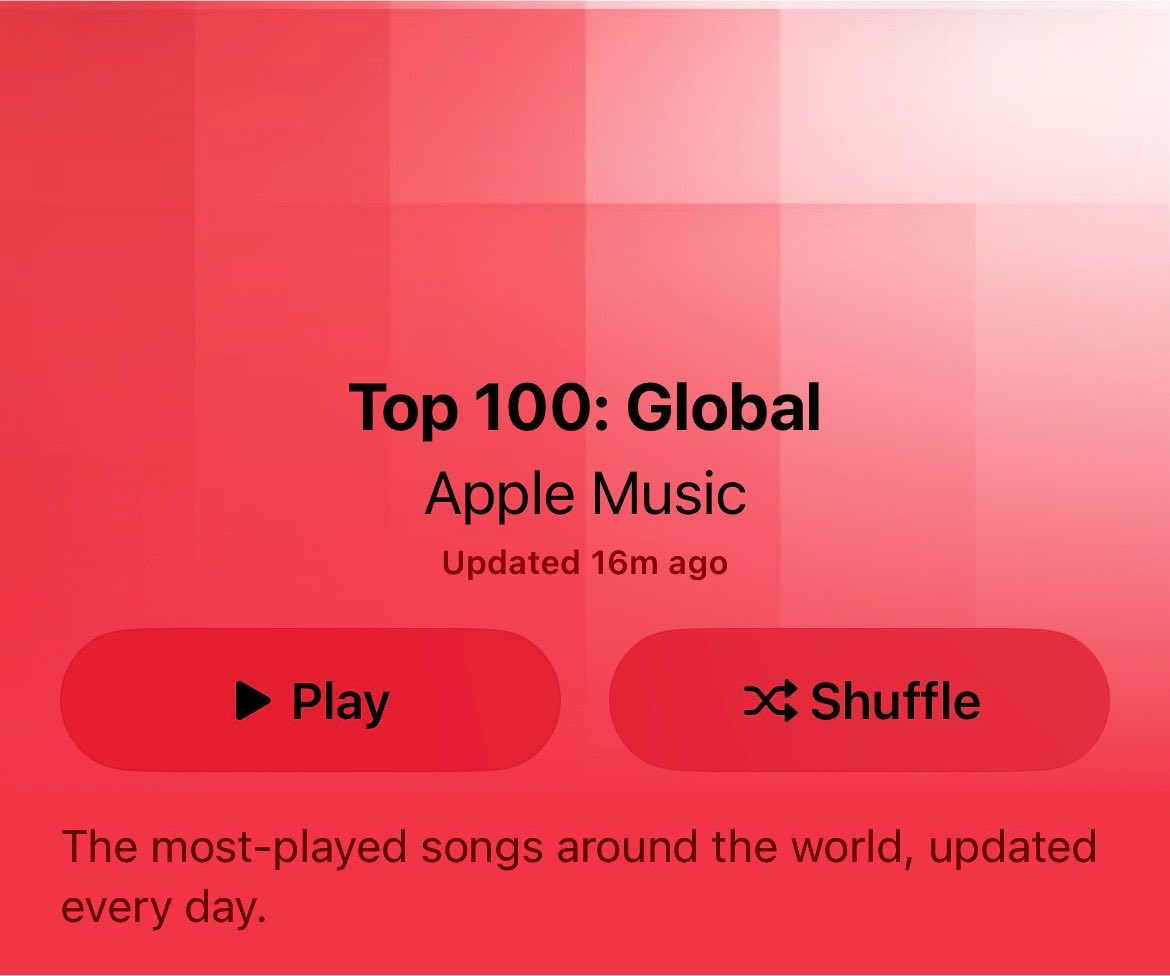 btsdatarchive's tweet photo. Longest charting 2026 songs on Apple Music Global 

#1 E85 — 182 days*
#2 American Girls — 152 days*
#3 SWIM — 123 days 

Longest charting 2026 songs by Asian Acts

#1 SWIM — 123 days (!) 
#2 It’s Me — 93 days* 

*still charting https://t.co/yGCgY5UeMZ
