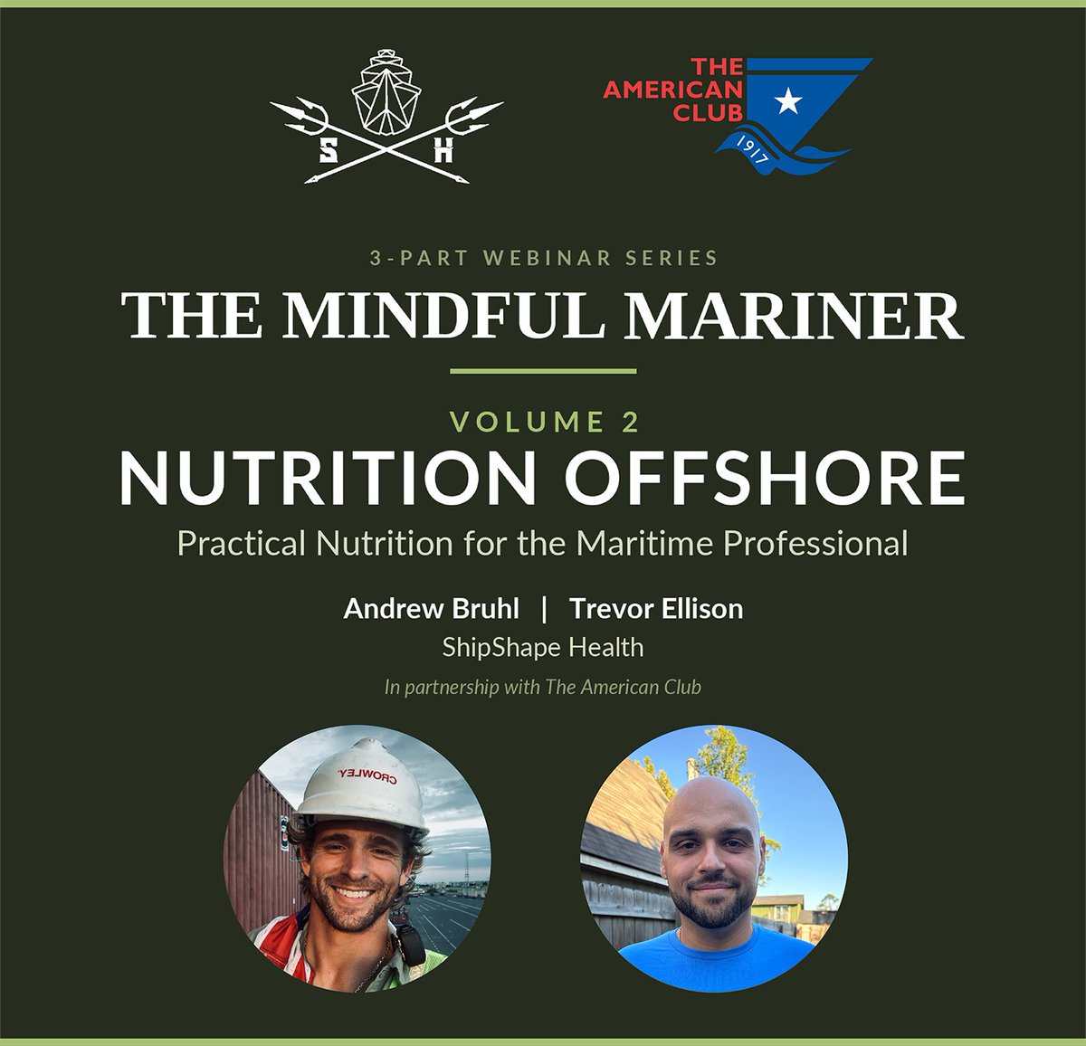 americanpandi's tweet photo. Registration is NOW open for #TheMindfulMariner: Nutrition Offshore!

In partnership w/ #AmericanPandI, #ShipShapeHealth explores practical nutrition &amp; healthy habits designed for #seafarers &amp; #maritime professionals.

📅 Aug 11, 2026
🕙 10:00 AM EDT

🔗 https://t.co/OJ6YDLpooi https://t.co/nikgccPjdW