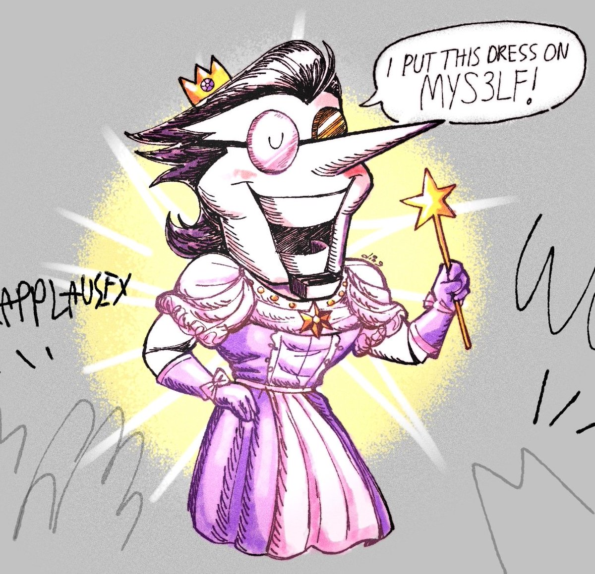 BuckCow's tweet photo. i think he'd feel more free to be feminine if he was allowed his own choice to be #spamton https://t.co/eTEn0SjfPP