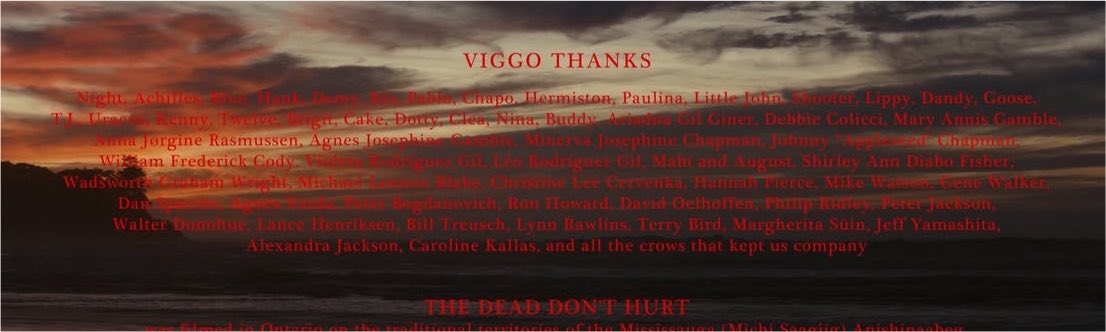 myelessar's tweet photo. every so often i remember that in the end credits for the dead don’t hurt there is a “viggo thanks” section where viggo mortensen names and thanks all of the horses and crows that were involved in the film https://t.co/zIAxfFtq9f