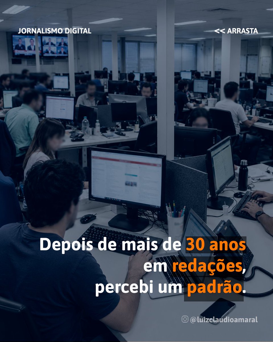 claudioamaral's tweet photo. Após mais de 2 décadas em redações, abri uma frente de consultoria editorial em jornalismo digital.
O objetivo é ajudar jornalistas, produtores de conteúdo e veículos a organizar processos, ampliar o impacto das pautas e tomar decisões melhores.

[👉 https://t.co/zjtLpa0EaH ] https://t.co/eMvN70nCPz