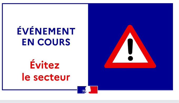Image de Préfet du Var - #Feu | Un feu d'espace naturel, provoqué par l'éclatement d'un pneu d'un véhicule, est en cours sur 