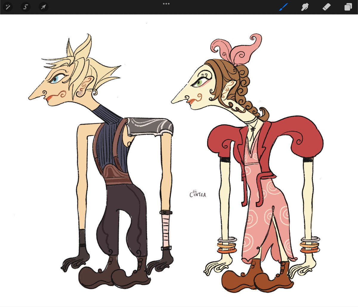 canteatea's tweet photo. Wayang Cloud and Wayang Aerith https://t.co/VEQ9YD5Ktk