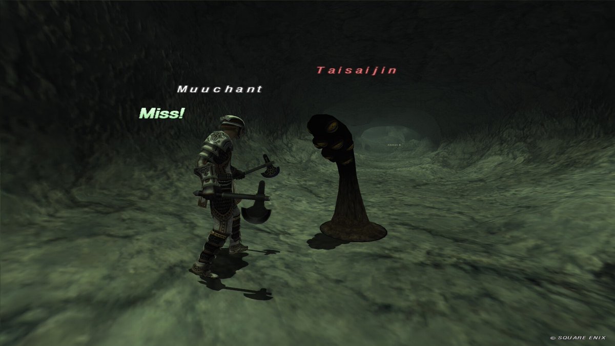 muchant00zz's tweet photo. #FF11 #taisaijin
ポップ条件が超レアだから1回は遭遇したいなと思ってたまに見に行ってたんだけど、さすがに居ないわなって感じで昨日もログアウト前に見に行ったら沸いてた https://t.co/bgrkY5RUEP