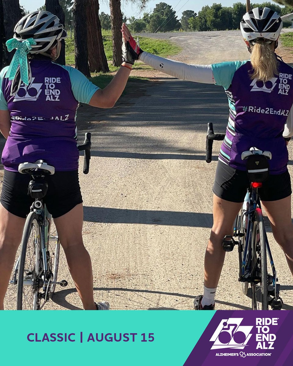ALZNCA's tweet photo. Grab your bike🚴‍♀️, choose your route and fundraise to help #ENDALZ. Sign up now for the #Ride2EndALZ Classic: https://t.co/joij0IhzRS. https://t.co/sQHVoIGnjP