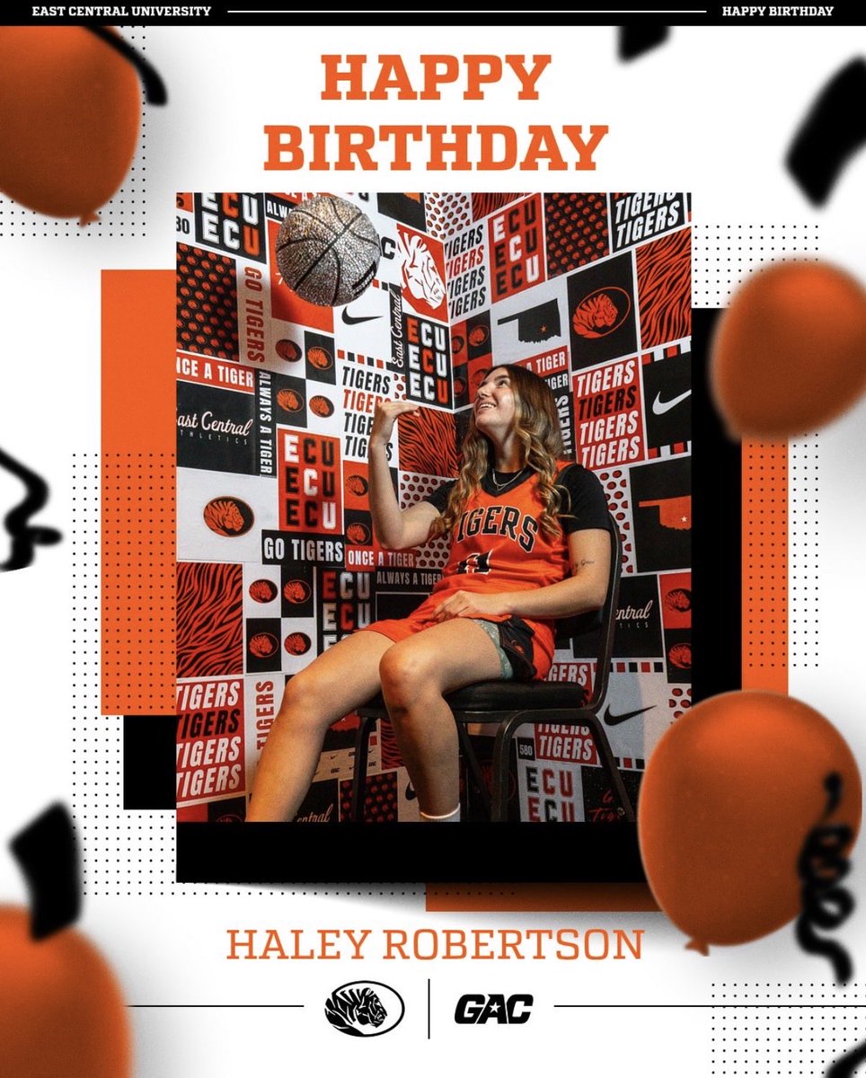 ECUTigersWBB's tweet photo. Celebrating Haley today! Happy Happy Birthday, #11 ‼️🧡 https://t.co/Du0yOaSBuv