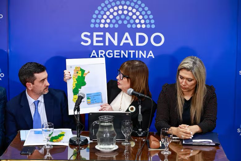 RICALFONSIN's tweet photo. Claro q propiedad y soberanía no son la misma cosa, pero están muy relacionadas. No se haga la q no entiende Ministra. La concentración de la tierra -sea en manos extranjeras o nacionales- puede hacer perder soberanía. Claro, mucho más en manos extranjeras. No nos tomen x idiotas
