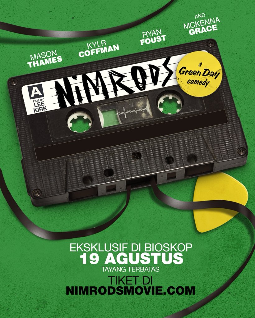 cinepolisID's tweet photo. Lagu @GreenDay apa yang paling kamu inget sampai saat ini? 🤓

Dengerin lagu-lagunya lagi di cerita coming of age + road trip ini!

Nimrods: A Green Day Comedy mulai 19 Agustus di Cinépolis Cinemas.

#Nimrods #NimrodsAGreenDayComedy #GreenDay #CinepolisID https://t.co/mFBuNEAHnK