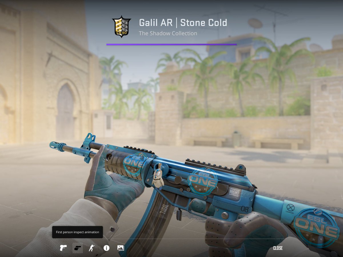 ALTRBOIcs's tweet photo. Galil AR | Stone Cold | FN 
3x Sticker | ESL One Cologne 2014 (Blue) 
Charm | Chicken Lil' | Template: 33 https://t.co/4yR929MaWl