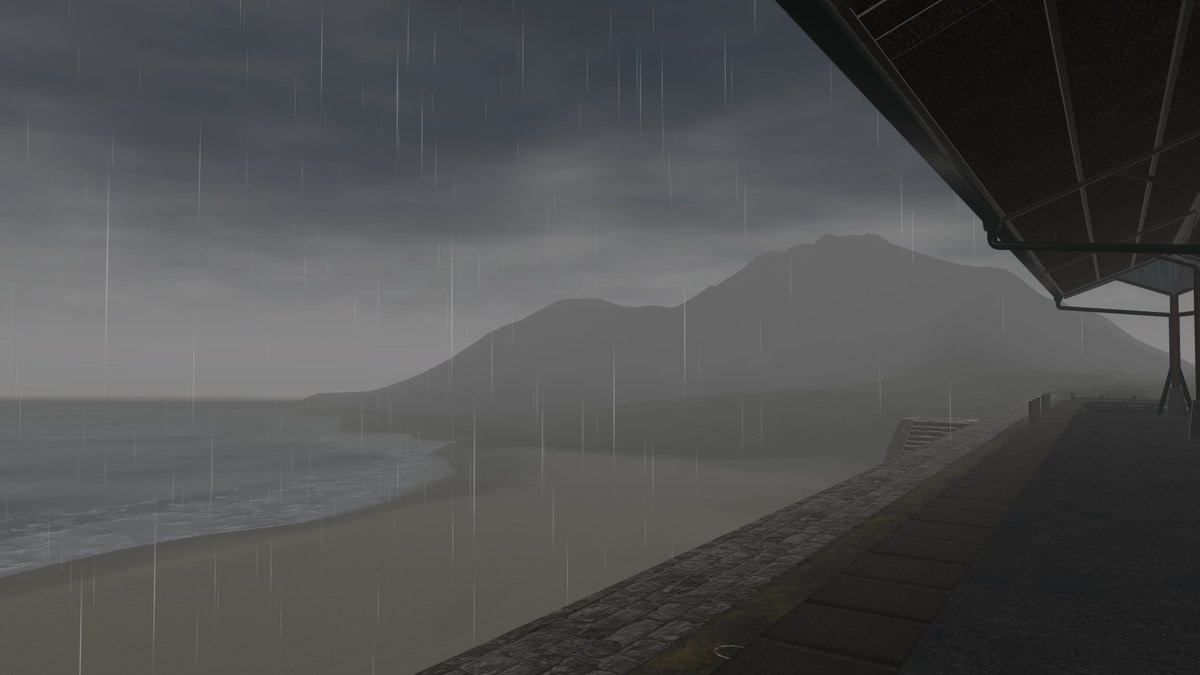 Min_VPhoto's tweet photo. World: あめのひ。ていしゃば。 - A Rainy Day at the Station -
By. Ruruca

#VRChat
#VRChat_world紹介
#VRChatPhotography https://t.co/cF5POts6E9