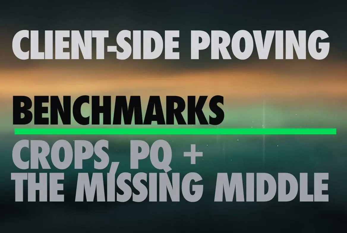 alxkzmn's tweet photo. 7/7

The performance pieces already exist.

The missing middle is one system that combines ZK, post-quantum security at 100+ bits, a maintained and audited implementation, and practical onchain verification.

Maintainers: if your system’s entry is missing or stale, benchmark additions and corrections are welcome!

Full post and interactive benchmarks on @eth_proofs:

https://t.co/vatM1WSgE6