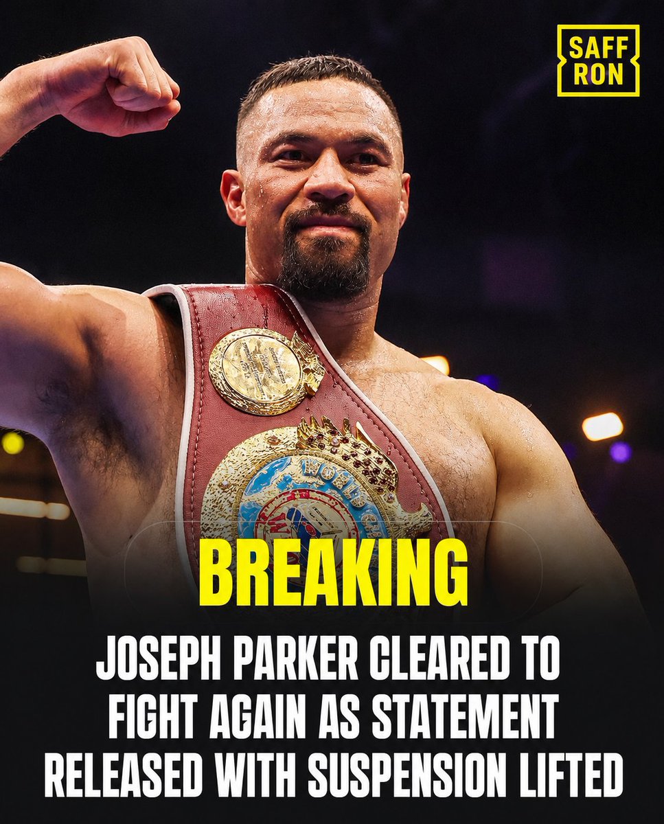 AGodanswer97267's tweet photo. SAFFRONBOXING π₯
π¨ BREAKING: Joseph Parker has been given the green light to compete again after his suspension was lifted by UK Anti-Doping.
The heavyweight contender is officially back in action
#SaffronBoxing π₯ #JosephParker #BreakingNews #Boxing #Heavyweight #BoxingUpdates https://t.co/wD2EsS4Aml