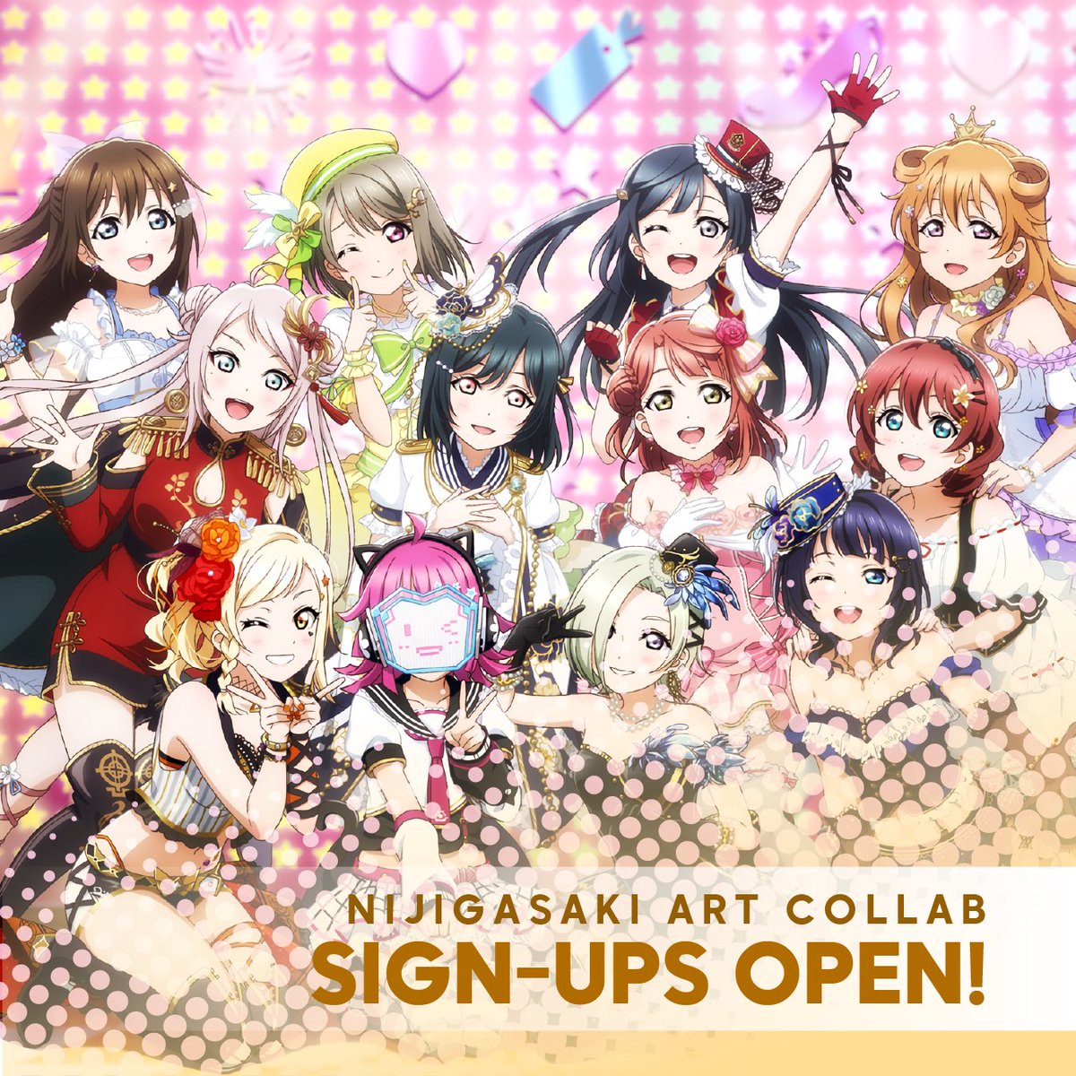 LoveLiveCollabs's tweet photo. 🌈 LL! NIJIGASAKI

We're officially launching our next project: Nijigasaki Art Collab!

Document with more information: https://t.co/r8EgEx512x
Sign-ups: https://t.co/LmIKvyQu9j

Please read everything carefully! https://t.co/yDMSdRk1Ps