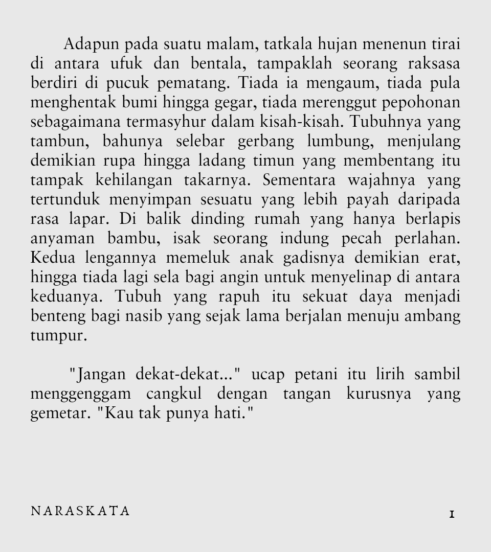 wicaksara's tweet photo. Kaul-Kaul Petaka (1/2) #naraskata https://t.co/HHxmFyq3IE
