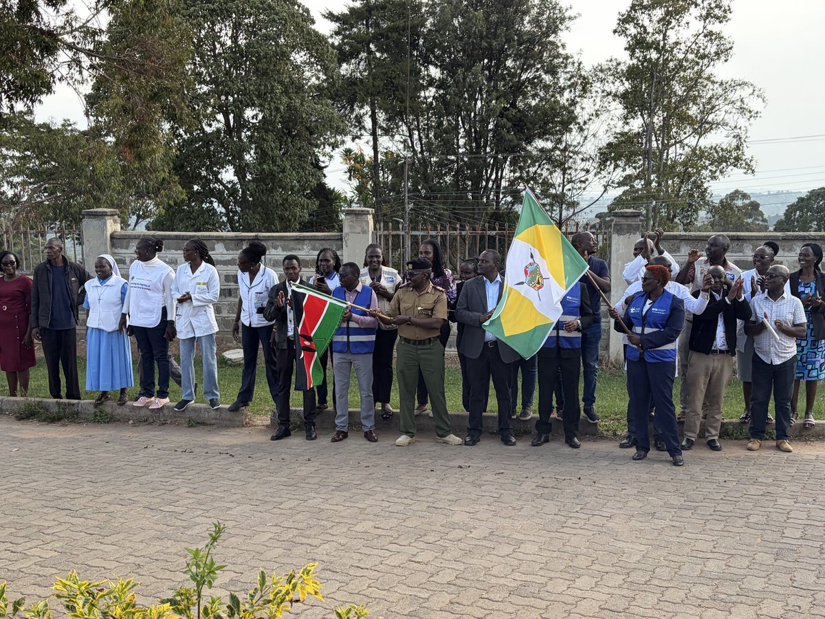 _shakenya's tweet photo. West Pokot is also on site! We are at Kapenguria County Referral Hospital to officially launch the National Ambulance Dispatch Centre (NADC), bringing the 922 emergency ambulance number closer to the people of West Pokot and all Kenyans. https://t.co/g0obDHhIo4