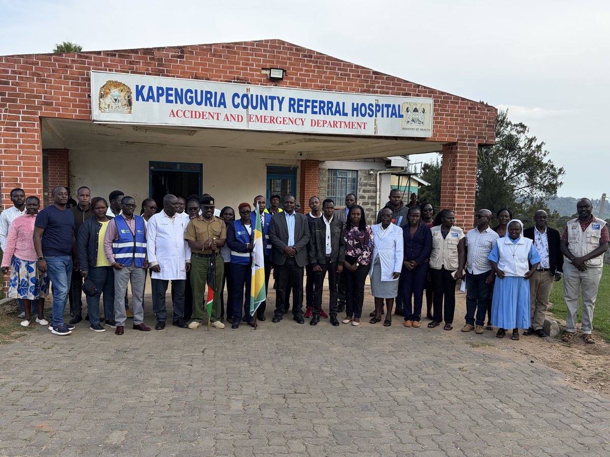 _shakenya's tweet photo. West Pokot is also on site! We are at Kapenguria County Referral Hospital to officially launch the National Ambulance Dispatch Centre (NADC), bringing the 922 emergency ambulance number closer to the people of West Pokot and all Kenyans. https://t.co/g0obDHhIo4