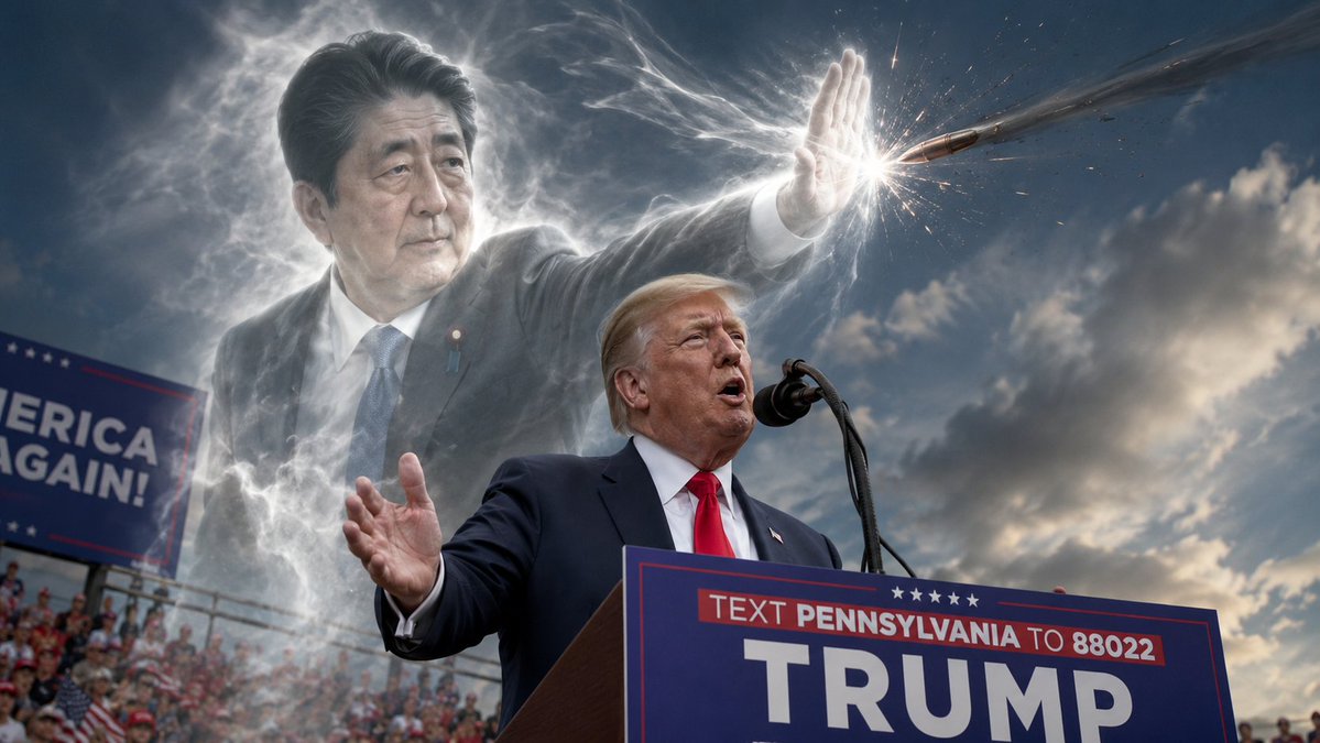 trickstar675's tweet photo. Could this be the reason why President Donald Trump has survived so many assassination attempts?? https://t.co/mhpPqZXn7w