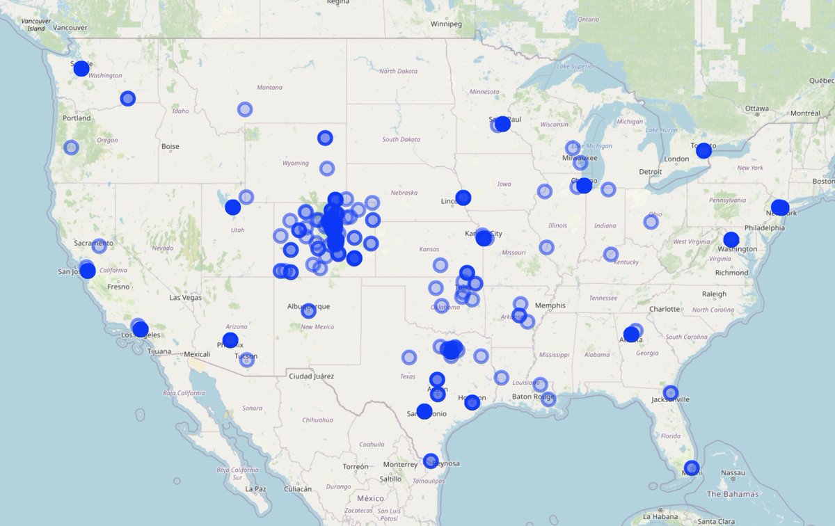 modonnell's tweet photo. @DenverChannel The Secretary of State has already shared Colorado's voter roll with the Chinese government. Perhaps the DOJ can get them from there?  And here is a map, received from a CORA request, of the IP addresses accessing Colorado's voter roll in 2020. Nothing to see here either ... https://t.co/jFGXhi0kQV