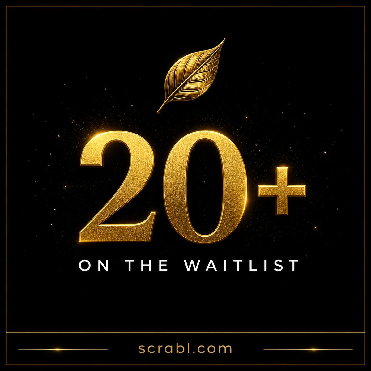 scrablMediael's tweet photo. Celebrating 20+ waitlist signups...
Lets go guys.. https://t.co/CYgrxvXypO