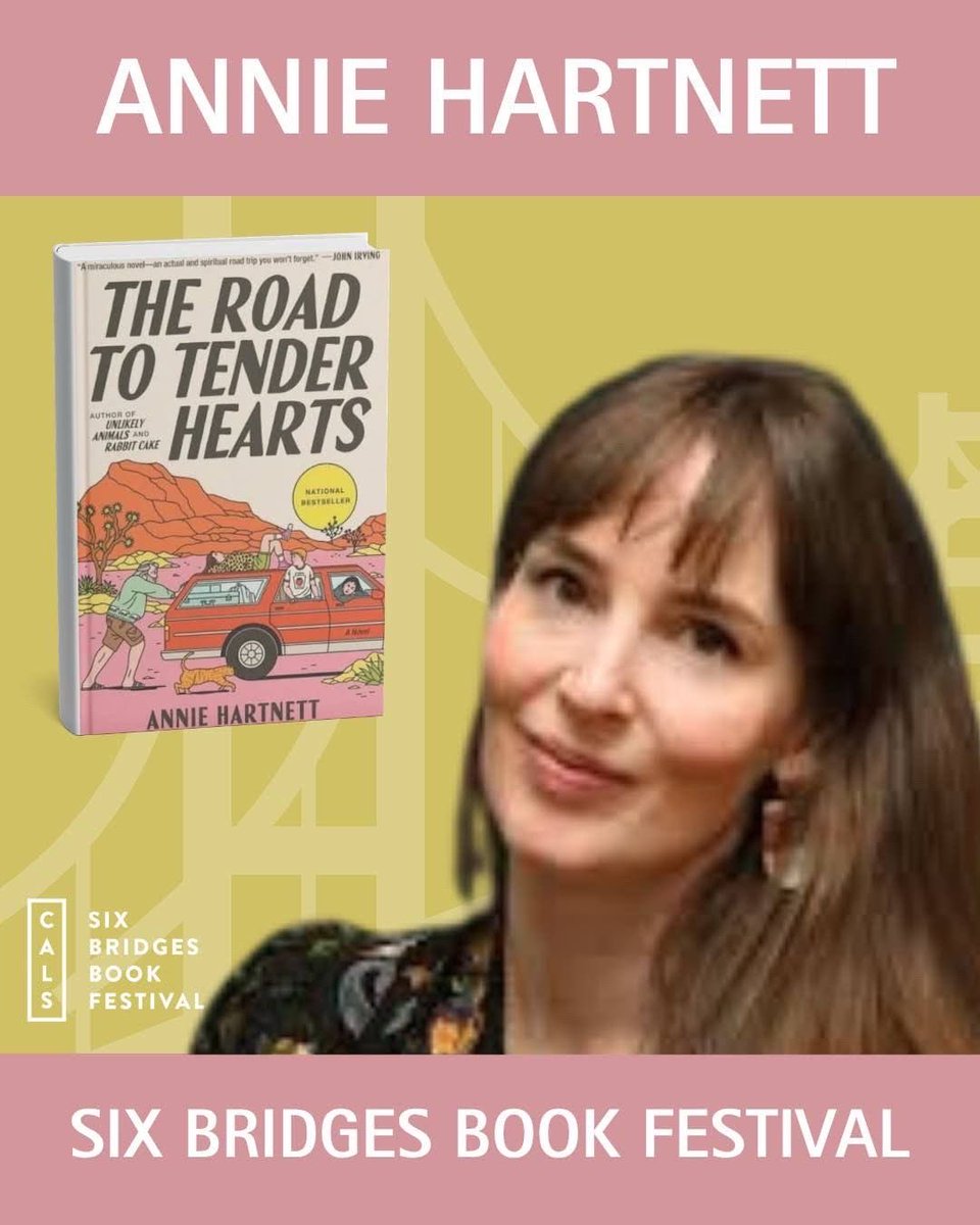 CALibrarySystem's tweet photo. Meet the first batch of 2026 Six Bridges Book Festival authors.
Alex George -In the Mood to Bake
Benjamin Hale -Cave Mountain
Beronda L. Montgomery- When Trees Testify
Annie Hartnett - The Road to Tender Hearts
Ariel Lawson -The Pirate Queen
September 27 - Oct. 4 in LR. https://t.co/pd37e7rENF
