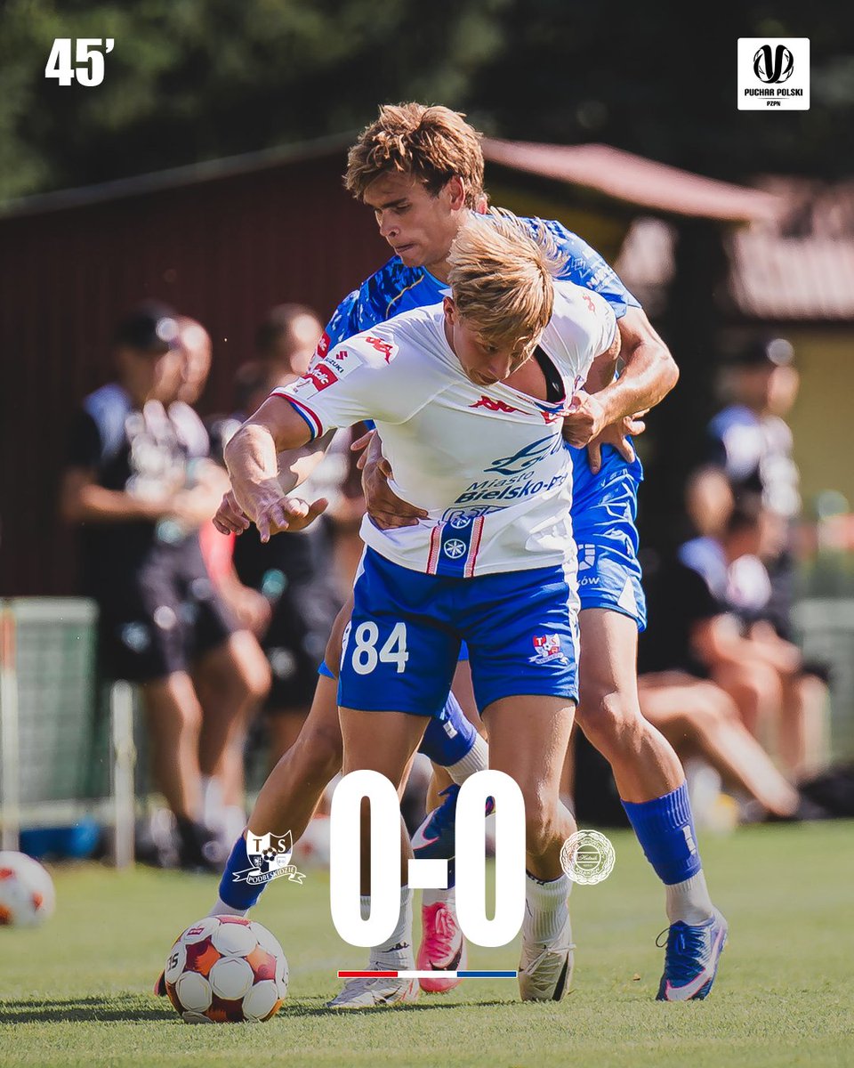 TSP_SA's tweet photo. #TSPHUT | ⏰️ 45+4' Okazji do otwarcia wyniku nie brakowało, ale ostatecznie pierwsza połowa zakończyła się bezbramkowym remisem! Walczyć Bielsko 🔴⚪️🔵

𝗧𝗥𝗔𝗡𝗦𝗠𝗜𝗦𝗝𝗔: https://t.co/1pN4LBjbFF https://t.co/cwYgJkJJ2o