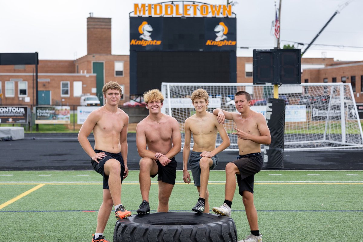 knightsfootball's tweet photo. Finished our Summer Conditioning today with the Knightmare Challenge!

A workout designed to simulate what it’s like give 100% effort on every play of a 48 minute game plus overtime. 

Congratulations to these guys who dominated the challenge and earned the title of Knightmare! https://t.co/9u0IQmIHbX