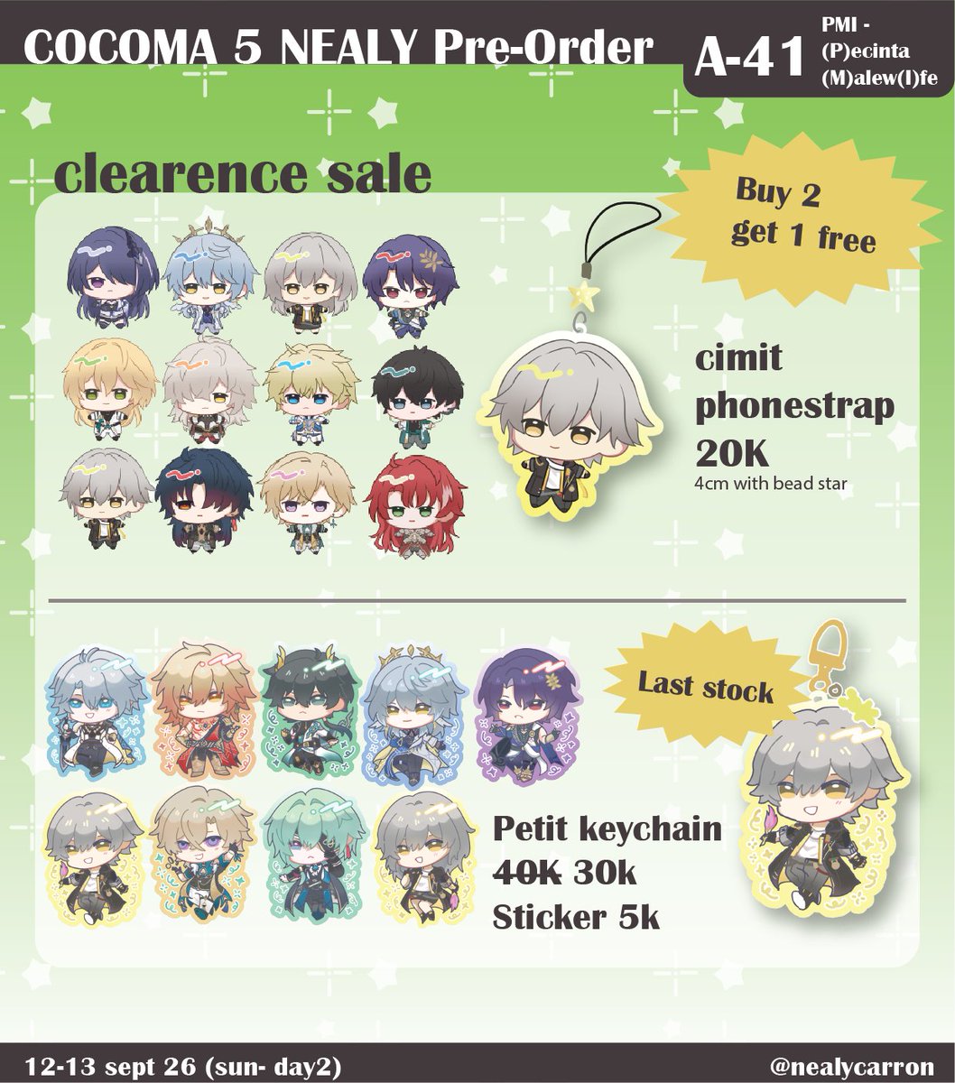 NealyCarron's tweet photo. -❤️&amp;🔄 are very appreciated-

Nea's Catalogue in Cocoma 5 po and mail order SUN only
📆PO Period: 05 agustus- 15 agustus 2026
📍: PMI - (P)ecinta (M)alew(I)fe A-41 (day 2)
⭐️: Honkai star rail , Pandavva
🔗 : https://t.co/QqxdmfPUti
(1/2)
#cocoma5catalogue #cocoma5 https://t.co/ApxiJ3et9q