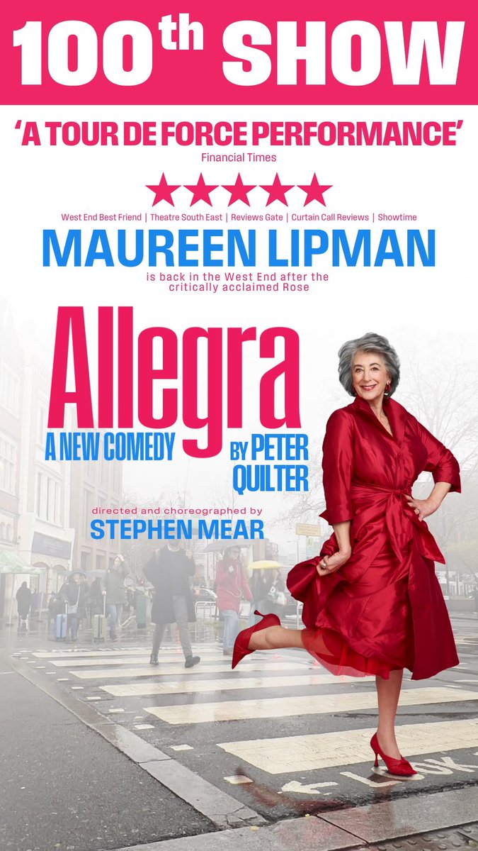 FairyPowered's tweet photo. #NEWS
ALLEGRA ENTERS ITS FINAL WEEK AT THE HAROLD PINTER THEATRE, CULMINATING IN ITS 100TH PERFORMANCE
https://t.co/DPzjANuswk
#ALLEGRA #ENTERS #FINALWEEK #THEHAROLDPINTERTHEATRE #CULMINATING #100TH #PERFORMANCE #fairypoweredproductions https://t.co/YdLQquLX7A