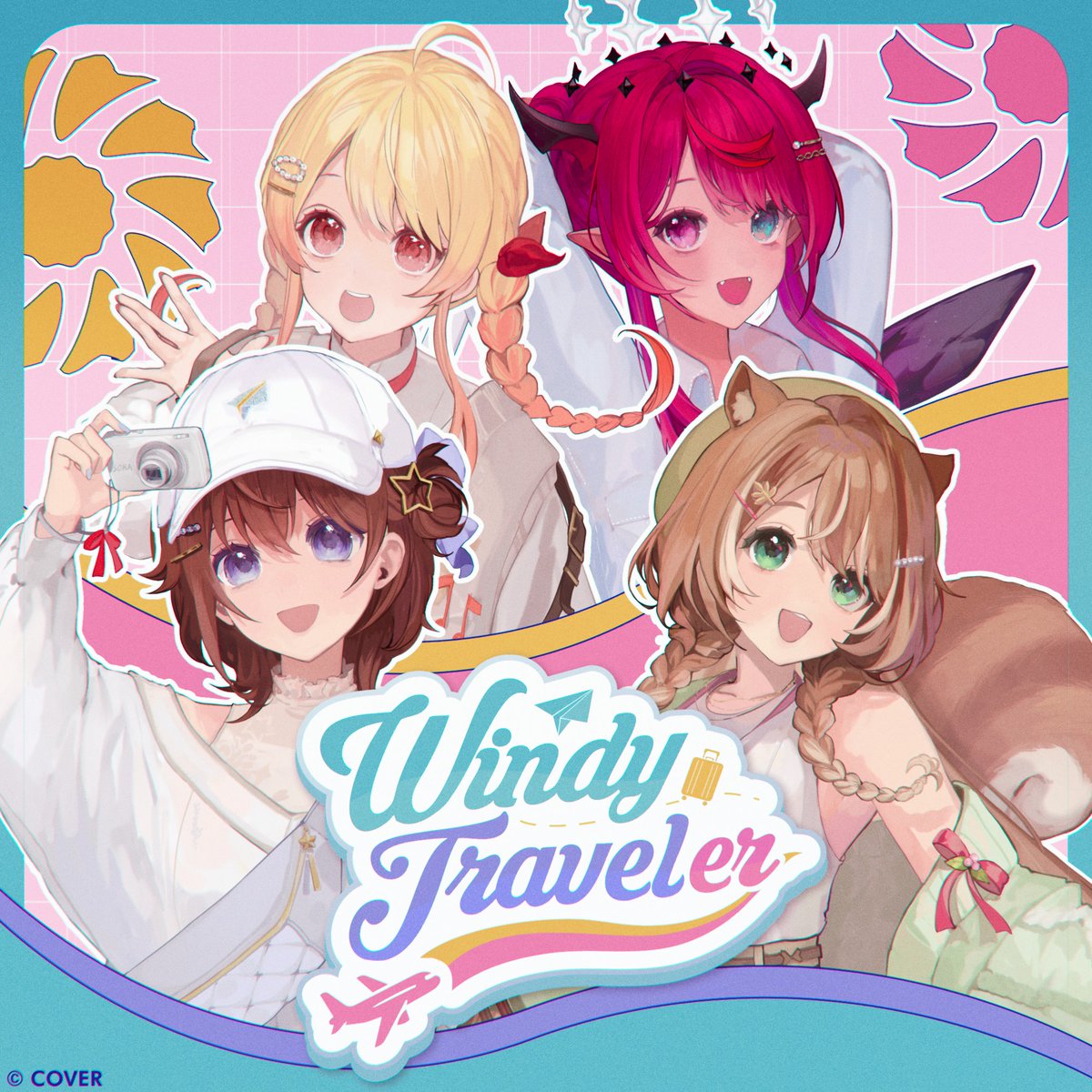 hololive_Id's tweet photo. 🎧ORIGINAL SONG🎧

Original song terbaru @tokino_sora @ayunda_risu @irys_en @otonosekanade "Windy Traveler" telah dirilis di berbagai platform!🎉

Sebuah perjalanan yang menyenangkan untuk bertemu denganmu, dinyanyikan oleh para Ambassador hololive Meet✨
Mari bertemu lagi!

🔽Stream/download🔽
https://t.co/tea4qbRaqc

#hololive