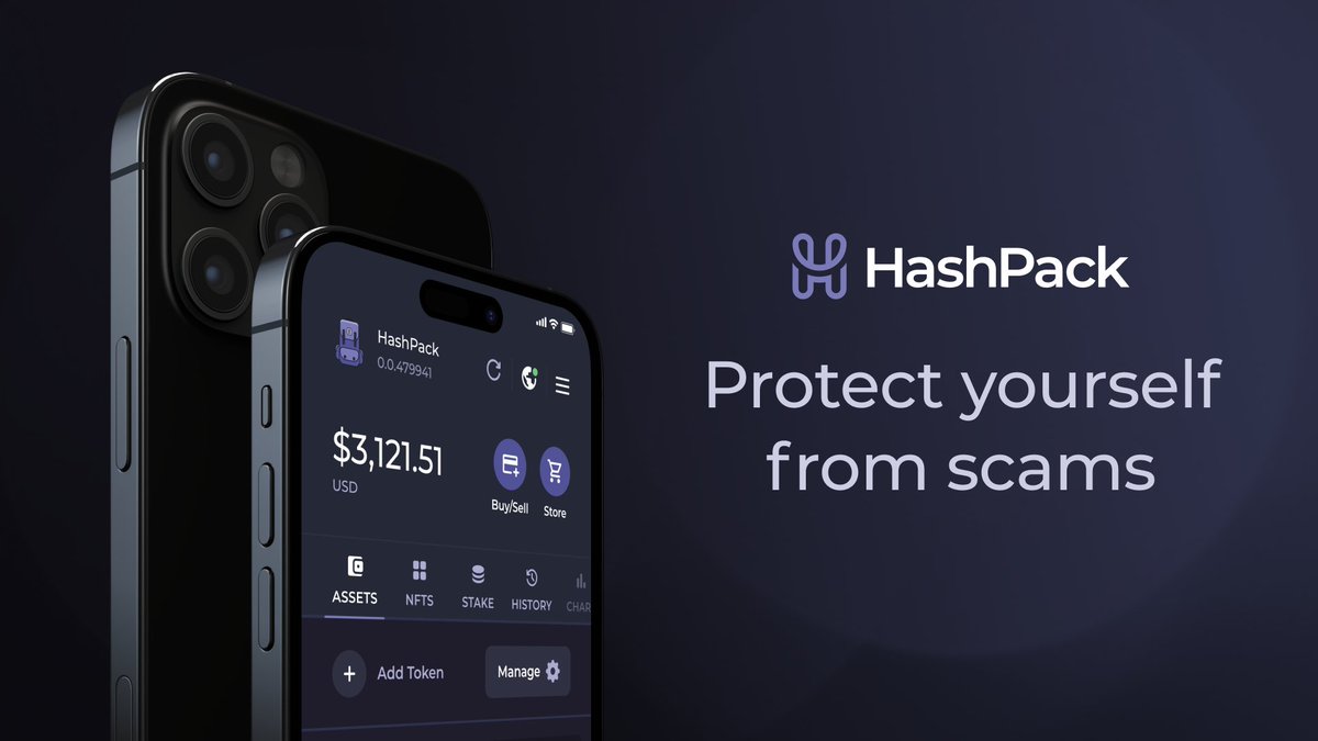 hashpack's tweet photo. More eyes on the ecosystem also means more scammers trying their luck.

Here are a few simple reminders to help you spot impersonation scams, avoid fake support and keep your assets secure.

Stay frosty. Triple-check everything and take your time: https://t.co/iDzJnVRsTr