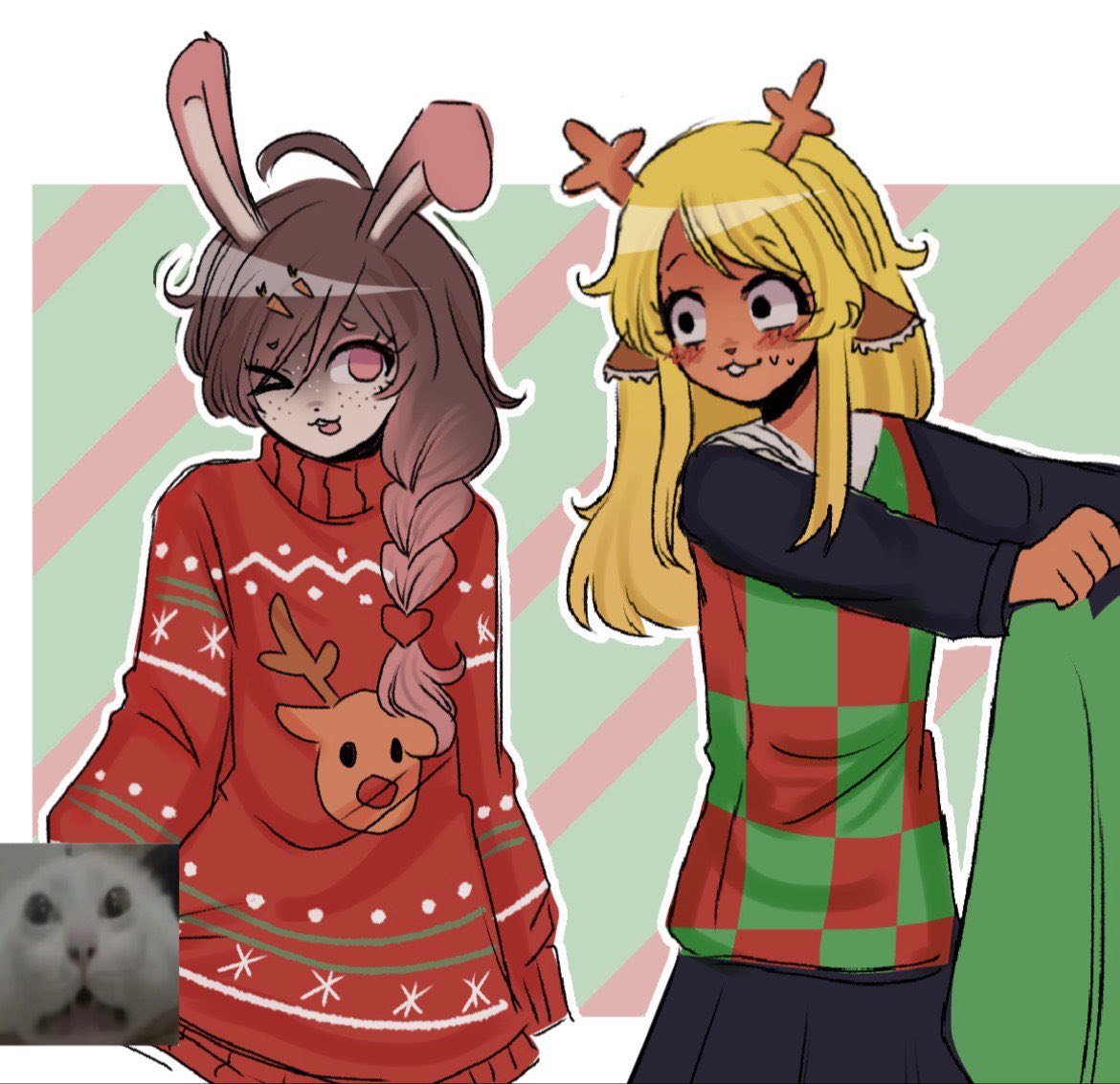 yukiro_qw's tweet photo. sweaters :D #deltarune #ocxcanon #noelle https://t.co/ywFxMc3XnJ