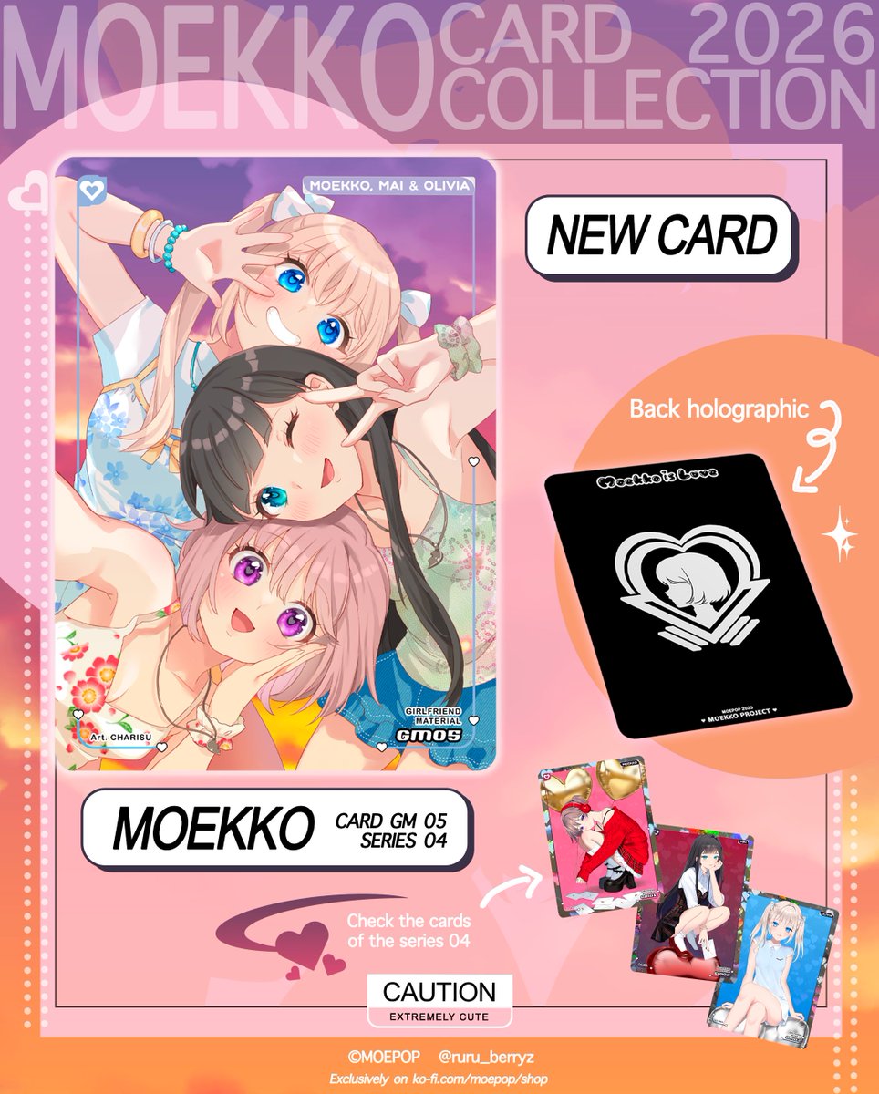 MoekkoisLove's tweet photo. Les cartes de l'été ☀️ https://t.co/dzuQIGpQfe